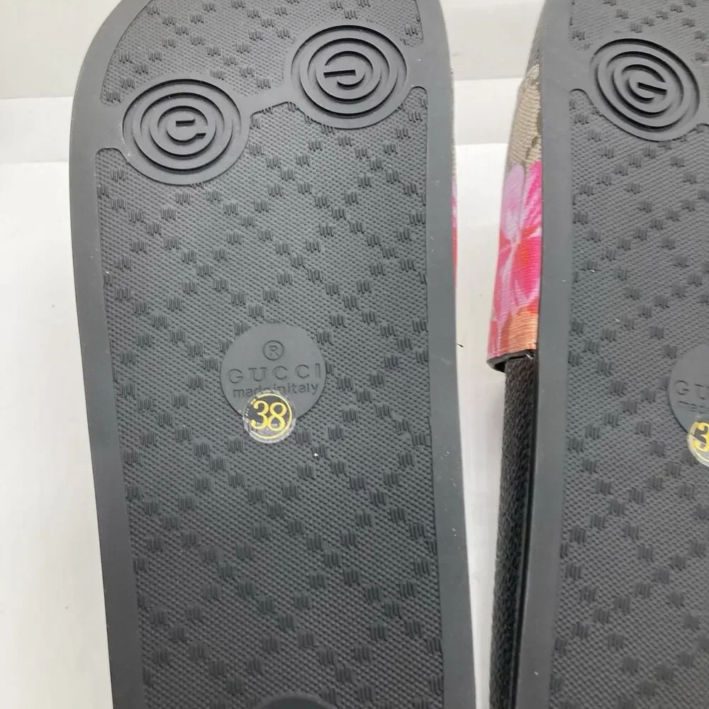 Gucci GG Blooms Supreme Sandals Floral Size 7.5 38EU - Picture 11 of 11